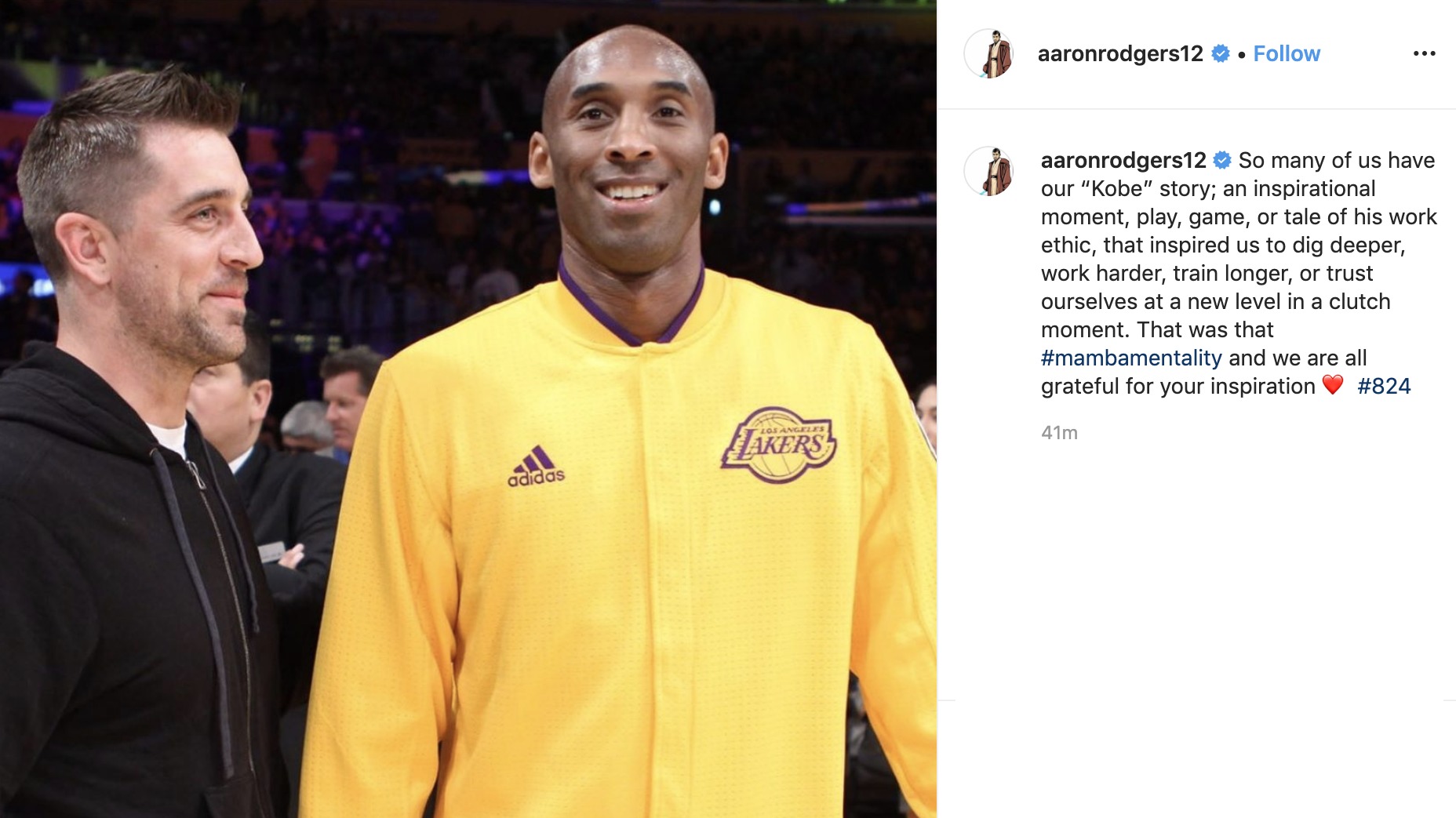 Yasiel Puig posts emotional tribute to 'Kobe, my friend