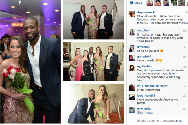 > Dwyane Wade Takes His Biggest Groupie to Prom (pic) - Photo posted in BX SportsCenter | Sign in and leave a comment below! > Dwyane Wade Takes His Biggest Groupie to Prom (pic) - Photo posted in BX SportsCenter | Sign in and leave a comment below!