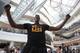 SEOUL, SOUTH KOREA - AUGUST 17: NBA player Dwight Howard of the Houston Rocket attends the autograph and fan meeting session during a promotional tour of South Korea at Time Square on August 17, 2013 in Seoul, South Korea. (Photo by Chung Sung-Jun/Getty