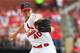 ST. LOUIS, MO - SEPTEMBER 15: Starter Shelby Miller #40 of the St. Louis Cardinals pitches against the Seattle Mariners in the first inning at Busch Stadium on September 15, 2013 in St. Louis, Missouri. (Photo by Dilip Vishwanat/Getty Images)