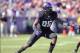 Oct 20, 2012; Fort Worth, TX, USA; TCU Horned Frogs defensive end Devonte Fields (95) defends against the Texas Tech Red Raiders offense during the game at Amon G. Carter Stadium. The Red Raiders defeated the Horned Frogs 56-53 in overtime. Mandatory Cre