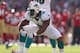 SAN FRANCISCO, CA - DECEMBER 09: Cameron Wake #91 of the Miami Dolphins reacts after making a tackled against the San Francisco 49ers at Candlestick Park on December 9, 2012 in San Francisco, California. (Photo by Ezra Shaw/Getty Images)