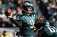 PHILADELPHIA, PA - DECEMBER 23: Nick Foles #9 of the Philadelphia Eagles drops back to pass against the Washington Redskins at Lincoln Financial Field on December 23, 2012 in Philadelphia, Pennsylvania. (Photo by Alex Trautwig/Getty Images)