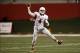 Aug 29, 2013; Fresno, CA, USA; Fresno State Bulldogs quarterback Derek Carr (4) throws a pass against the Rutgers Scarlet Knights in the third quarter at Bulldog Stadium. The Bulldogs defeated the Scarlet Knights 52-51 in overtime. Mandatory Credit: Cary