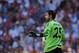 MADRID, SPAIN - SEPTEMBER 01: Diego Lopez of Real Madrid reacts during the La Liga match between Real Madrid CF and Athletic Club Bilbao at estadio Santiago Bernabeu on September 1, 2013 in Madrid, Spain. (Photo by Denis Doyle/Getty Images)