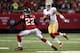 ATLANTA, GA - JANUARY 20: Quarterback Colin Kaepernick #7 of the San Francisco 49ers runs the ball against cornerback Asante Samuel #22 of the Atlanta Falcons in the second quarter in the NFC Championship game at the Georgia Dome on January 20, 2013 in A