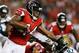 ATLANTA, GA - AUGUST 29: Jason Snelling #44 of the Atlanta Falcons rushes past Julian Stanford #57 of the Jacksonville Jaguars at Georgia Dome on August 29, 2013 in Atlanta, Georgia. (Photo by Kevin C. Cox/Getty Images)