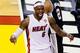 MIAMI, FL - JUNE 20: LeBron James #6 of the Miami Heat reacts in the third quarter while taking on the San Antonio Spurs during Game Seven of the 2013 NBA Finals at AmericanAirlines Arena on June 20, 2013 in Miami, Florida. NOTE TO USER: User expressly a