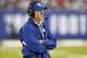 Sep 15, 2013; East Rutherford, NJ, USA; New York Giants head coach Tom Coughlin during the game against the Denver Broncos at MetLife Stadium. Mandatory Credit: William Perlman/THE STAR-LEDGER via USA TODAY Sports