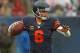 CHICAGO, IL - SEPTEMBER 15: Jay Cutler #6 of the Chicago Bears passes against the Minnesota Vikings at Soldier Field on September 15, 2013 in Chicago, Illinois. (Photo by Jonathan Daniel/Getty Images)