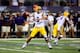 ARLINGTON, TX - AUGUST 31: Zach Mettenberger #8 of the LSU Tigers throws against the TCU Horned Frogs at AT&T Stadium on August 31, 2013 in Arlington, Texas. (Photo by Ronald Martinez/Getty Images)