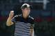 Sep 19, 2013; Atlanta, GA, USA; Luke Donald waves to the crowd after finishing the first round of the Tour Championship at East Lake Golf Club. Mandatory Credit: Brett Davis-USA TODAY Sports