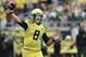 Sep 14, 2013; Eugene, OR, USA; Oregon Ducks quarterback Marcus Mariota (8) throws the ball in the second half against the Tennessee Volunteers at Autzen Stadium. Mandatory Credit: Scott Olmos-USA TODAY Sports