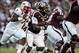 Sep 21, 2013; College Station, TX, USA; Texas A&M Aggies running back Ben Malena (1) carries the ball during the second quarter against the Southern Methodist Mustangs at Kyle Field. Mandatory Credit: Troy Taormina-USA TODAY Sports