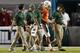 The first quarter departure of quarterback Stephen Morris was one of few negatives for Miami in the beat down of Savannah State.