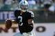 OAKLAND, CA - SEPTEMBER 15: Quarterback Terrelle Pryor #2 of the Oakland Raiders looks for a receiver against the Jacksonville Jaguars in the second quarter on September 15, 2013 at O.co Coliseum in Oakland, California. The Raiders won 19-9. (Photo by B