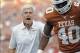 Sep 14, 2013; Austin, TX, USA; Texas Longhorns defensive coordinator Greg Robinson before kick-off against the Mississippi Rebels at Darrell K Royal-Texas Memorial Stadium. Mandatory Credit: Brendan Maloney-USA TODAY Sports