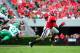 ATHENS, GA - SEPTEMBER 21: Todd Gurley #3 of the Georgia Bulldogs carries the ball against the North Texas Mean Green at Sanford Stadium on September 21, 2013 in Athens, Georgia. (Photo by Scott Cunningham/Getty Images)