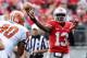 COLUMBUS, OH - SEPTEMBER 21: Quarterback Kenny Guiton #13 of the Ohio State Buckeyes completes a pass in the first half against the Florida A&M Rattlers at Ohio Stadium on September 21, 2013 in Columbus, Ohio. Ohio State defeated FAMU 76-0. (Photo by J