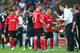 CARDIFF, WALES - SEPTEMBER 22: Malkay Mackay (R) the manager of Cardiff City issues instructions to Gary Medel (2R) and Aron Gunnarsson (3R) during the Barclays Premier League match between Cardiff City and Tottenham Hotspur at Cardiff City Stadium on Sep