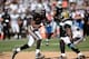 OAKLAND, CA - SEPTEMBER 15: Darren McFadden #20 of the Oakland Raiders rushes past Johnathan Cyprien #37 of the Jacksonville Jaguars for a thirty yard gain during the third quarter at O.co Coliseum on September 15, 2013 in Oakland, California. The Raide