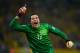 Cesar celebrates during Brazil's destruction of Spain in the Confederations Cup final.