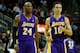 The Lakers' starting backcourt shares the court more often than not.