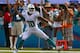 MIAMI GARDENS, FL - SEPTEMBER 22: Brandon Gibson #10 of the Miami Dolphins reacts to a first down during a game against the Atlanta Falcons at Sun Life Stadium on September 22, 2013 in Miami Gardens, Florida. (Photo by Mike Ehrmann/Getty Images)