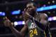LOS ANGELES, CA - MARCH 31: Paul Millsap #24 of the Utah Jazz calls for a jump ball after being called for a foul on Blake Griffin #32 of the Los Angeles Clippers at Staples Center on March 31, 2012 in Los Angeles, California. NOTE TO USER: User express