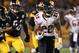 Sep 22, 2013; Pittsburgh, PA, USA; Chicago Bears running back Matt Forte (22) runs the ball against the Pittsburgh Steelers during the first quarter at Heinz Field. Mandatory Credit: Jason Bridge-USA TODAY Sports