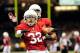 NEW ORLEANS, LA - SEPTEMBER 22: Tyrann Mathieu #32 of the Arizona Cardinals celebrates an interception against the New Orleans Saints during a game at the Mercedes-Benz Superdome on September 22, 2013 in New Orleans, Louisiana. The Saints defeated the C