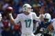 INDIANAPOLIS, IN - SEPTEMBER 15: Ryan Tannehill #17 of the Miami Dolphins throws a pass during the NFL game against the Indianapolis Colts at Lucas Oil Stadium on September 15, 2013 in Indianapolis, Indiana. (Photo by Andy Lyons/Getty Images)