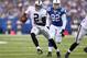 INDIANAPOLIS, IN - SEPTEMBER 08: Terrelle Pryor #2 of the Oakland Raiders runs with the ball during the NFL game against the Indianapolis Colts at Lucas Oil Stadium on September 8, 2013 in Indianapolis, Indiana. (Photo by Andy Lyons/Getty Images)