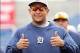 February 25, 2013; Clearwater, FL, USA; Detroit Tigers third baseman Miguel Cabrera (24) gives 2 thumbs up as he works out prior to the game against the Philadelphia Phillies at Bright House Networks Field. Mandatory Credit: Kim Klement-USA TODAY Sports
