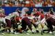 Alabama's offensive line was not one of its strengths in Week 1.