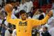 Jun 3, 2013; Miami, FL, USA; Indiana Pacers small forward Paul George prior to facing the Miami Heat in game 7 of the 2013 NBA Eastern Conference Finals at American Airlines Arena. Mandatory Credit: Steve Mitchell- USA TODAY Sports