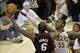 May 26, 2013; Indianapolis, IN, USA; Indiana Pacers center Roy Hibbert (55) tries to block a shoot by Miami Heat small forward LeBron James (6) during the third quarter in game three of the Eastern Conference finals of the 2013 NBA Playoffs at Bankers Lif