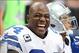 Demarcus Ware smiles after sacking Sam Bradford twice on Sunday.