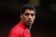 LIVERPOOL, ENGLAND - AUGUST 03: Luis Suarez of Liverpool in action during the Steven Gerrard Testimonial Match between Liverpool and Olympiacos at Anfield on August 03, 2013 in Liverpool, England. (Photo by Clive Brunskill/Getty Images)
