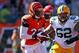 Cincinnati cornerback Terence Newman had a game-winning pick-six of Packers quarterback Aaron Rodgers while the defense held a quarterback to under 300 passing yards for the 17th consecutive game.