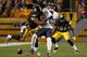 PITTSBURGH, PA - SEPTEMBER 22: Troy Polamalu #43 of the Pittsburgh Steelers breaks up a pass to Brandon Marshall #15 of the Chicago Bears in the first half during the game on September 22, 2013 at Heinz Field in Pittsburgh, Pennsylvania. (Photo by Justi