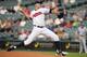CLEVELAND, OH - SEPTEMBER 9: Starting pitcher Ubaldo Jimenez #30 of the Cleveland Indians pitches during the first inning against the Kansas City Royals at Progressive Field on September 9, 2013 in Cleveland, Ohio. (Photo by Jason Miller/Getty Images)