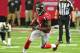ATLANTA, GA - SEPTEMBER 15: Julio Jones #11 of the Atlanta Falcons runs with a catch against the St. Louis Rams at the Georgia Dome on September 15, 2013 in Atlanta, Georgia. (Photo by Scott Cunningham/Getty Images)