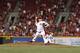 CINCINNATI, OH - JULY 2: Homer Bailey #34 of the Cincinnati Reds pitches the ninth inning on his way to throwing a no-hitter against the San Francisco Giants at Great American Ball Park on July 2, 2013 in Cincinnati, Ohio. The Reds won 3-0. (Photo by Joe
