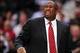 October 24, 2012; Los Angeles, CA, USA; Los Angeles Lakers head coach Mike Brown watches game action against the Los Angeles Clippers during the second half at Staples Center. Mandatory Credit: Gary A. Vasquez-USA TODAY Sports