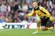 BIRMINGHAM, ENGLAND - SEPTEMBER 14: Brad Guzan of Aston Villa in action during the Barclays Premier League match between Aston Villa and Newcastle United at Villa Park on September 14, 2013 in Birmingham, England. (Photo by Mark Thompson/Getty Images)