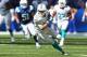INDIANAPOLIS, IN - SEPTEMBER 15: Brian Hartline #82 of the Miami Dolphins runs with the ball during the NFL game against the Indianapolis Colts at Lucas Oil Stadium on September 15, 2013 in Indianapolis, Indiana. (Photo by Andy Lyons/Getty Images)