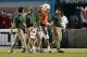 MIAMI GARDENS, FL - SEPTEMBER 21: Stephen Morris #17 of the Miami Hurricanes is helped off the field after being injured during first quarter action against the Savannah State Tigers on September 21, 2013 at Sun Life Stadium in Miami Gardens, Florida. Mia
