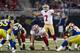ST. LOUIS, MO - DECEMBER 02: Quarterback Colin Kaepernick #7 of the San Francisco 49ers calls and audible during the game against the St. Louis Rams at the Edward Jones Dome on December 2, 2012 in St. Louis, Missouri. (Photo by David Welker/Getty Images