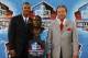 Derrick Thomas' son Derion Thomas (left) and former Chiefs GM Carl Peterson (right)